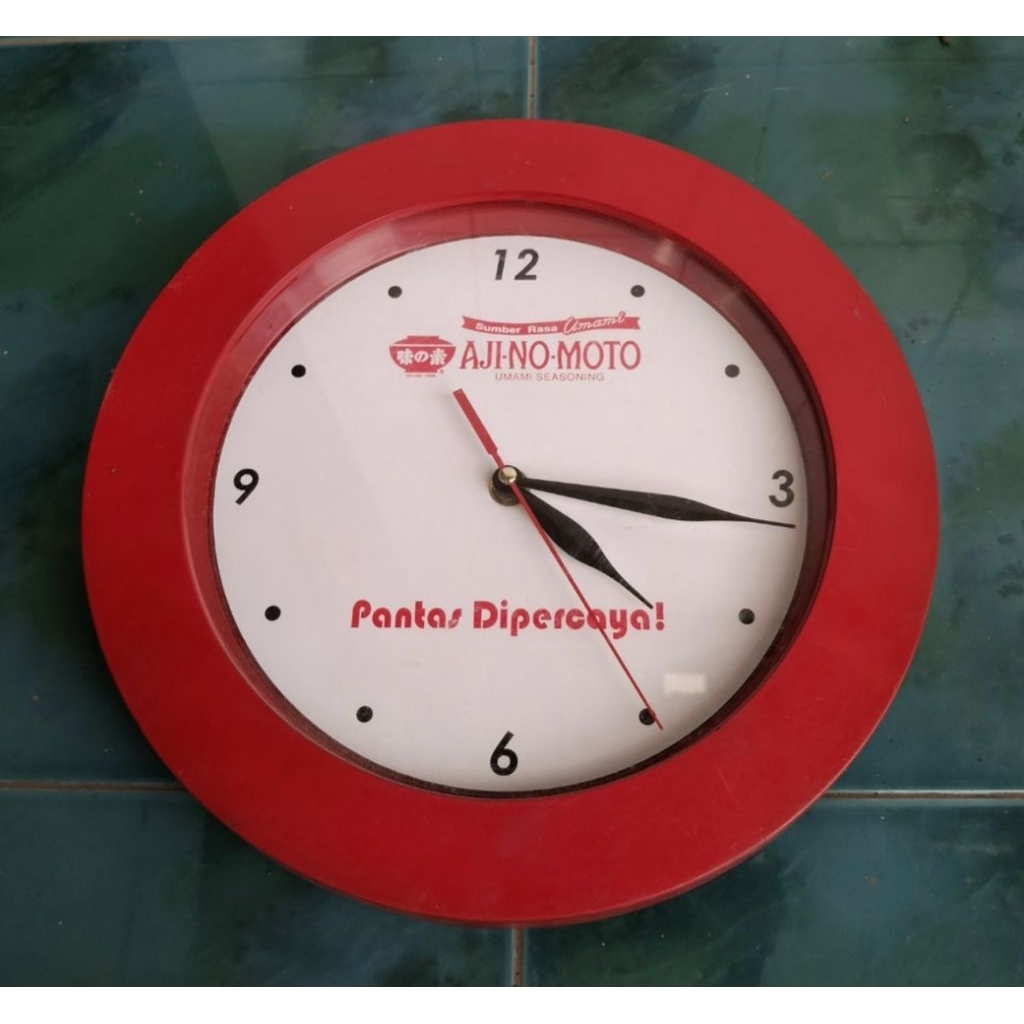 Jam jadul cap ajinomoto jam classic jam dinding lawas cap ajinomoto