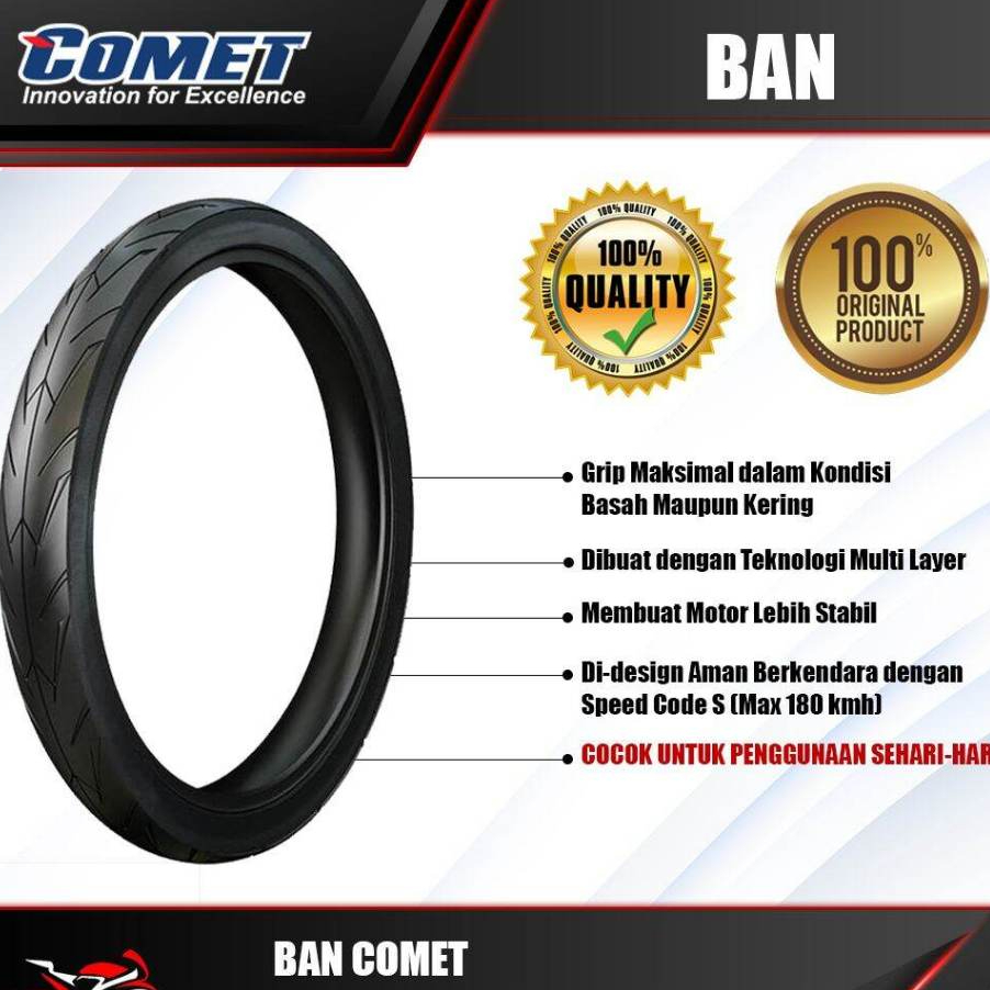 Ban Luar COMET M1 50/100-14 60/100-14 Ban cacing tire tubetype tires drag race balap 50 60 ring 14
