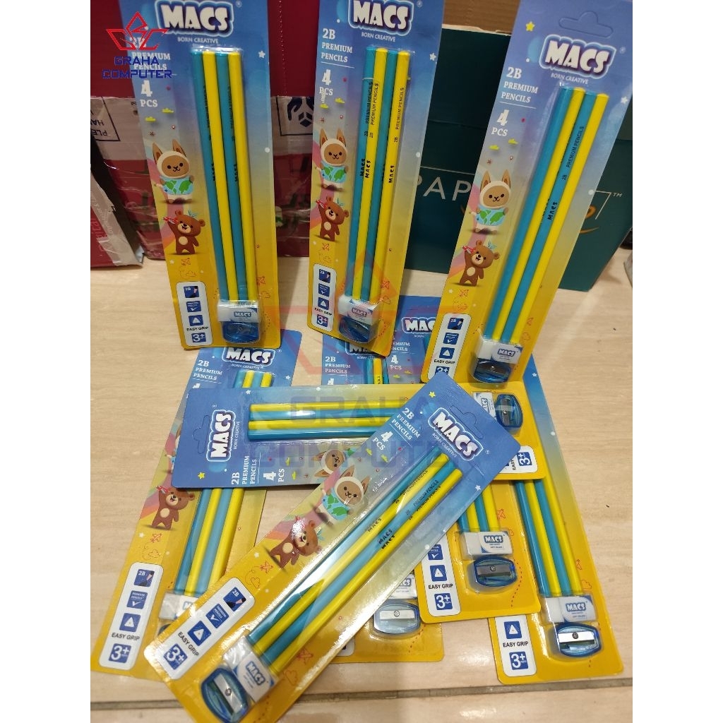 

MACS Pensil 2B Premium Segitiga 4CT
