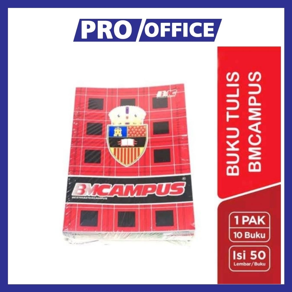 

ProOffice - Buku Tulis BMB/BMC Campus 50 Lembar (1 Pack 10 Buku)