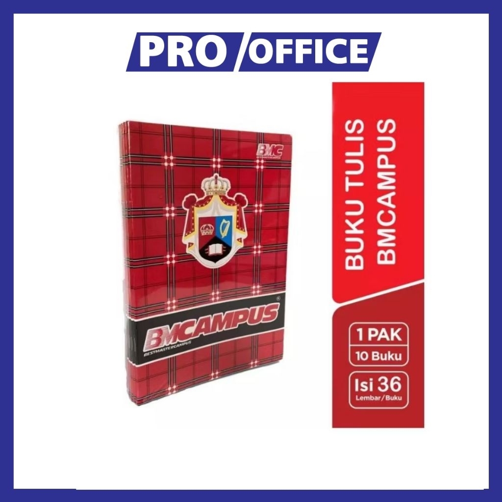 

ProOffice - Buku Tulis BMC Campus 36 Lembar (1 Pack 10 Buku)