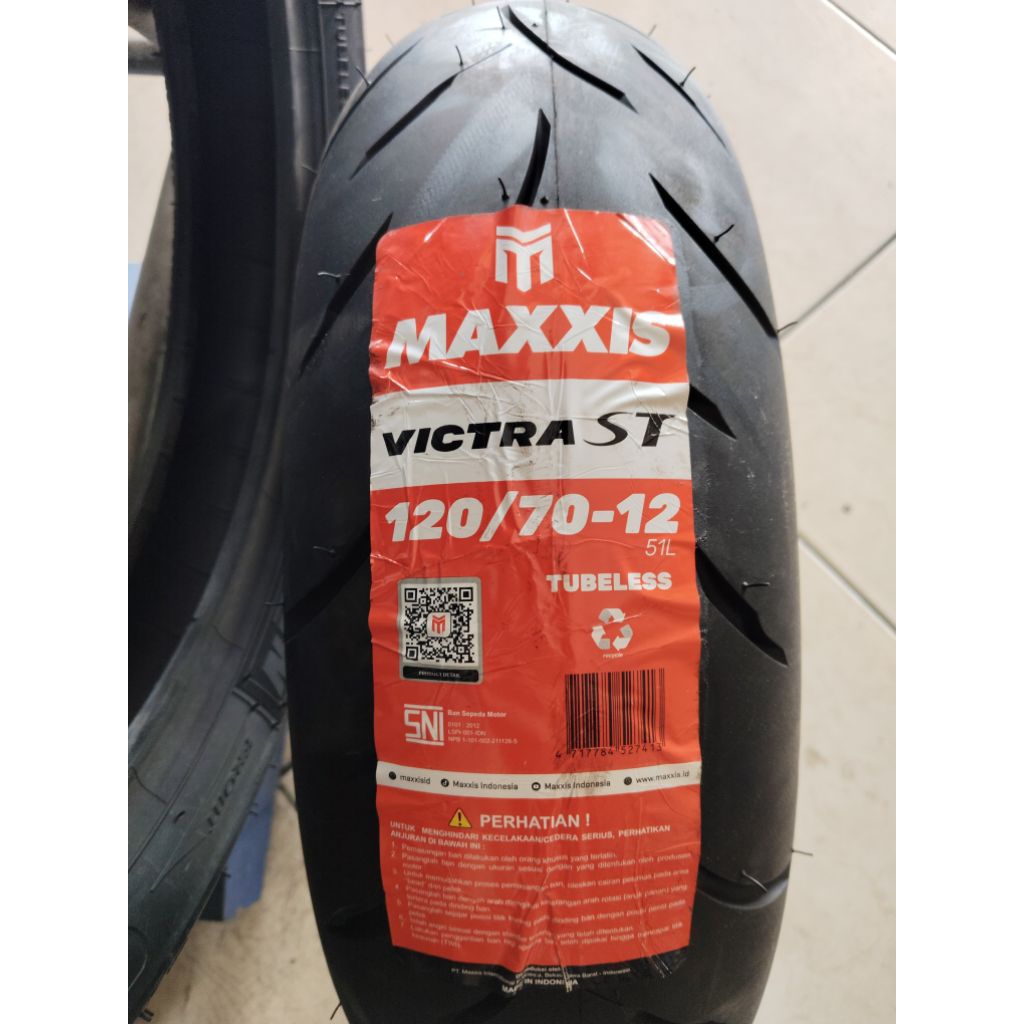 Maxxis victra 120/70-12 tubeles