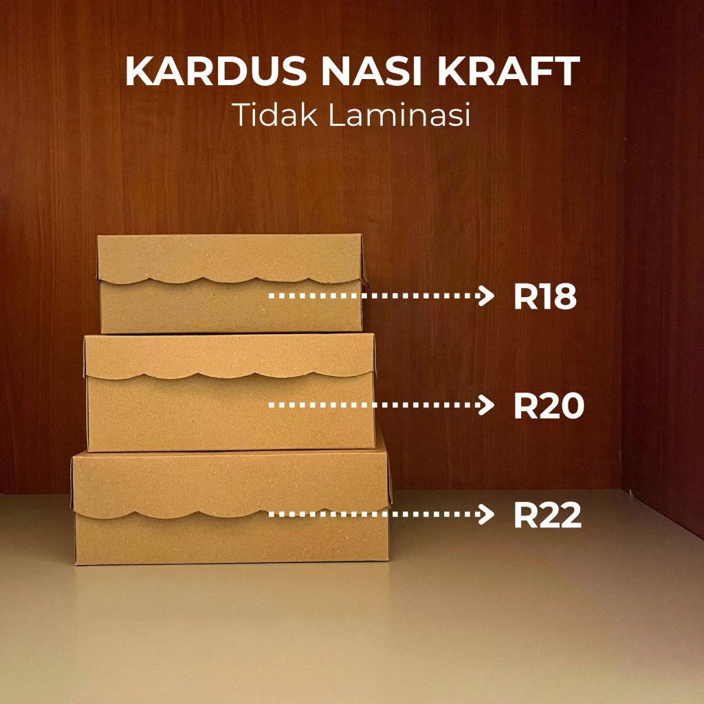 

Dus Nasi Hajatan Kraft Coklat (100) R18 R20 R22 + Mika Untuk Hajatan Berkatan Tahlilan Acara