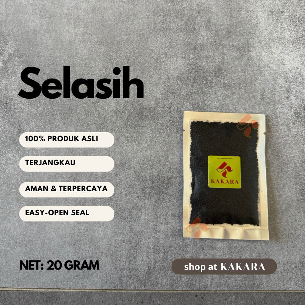

KAKARA 20 gram - Selasih / Basil Seed bumbu dapur kemasan sachet