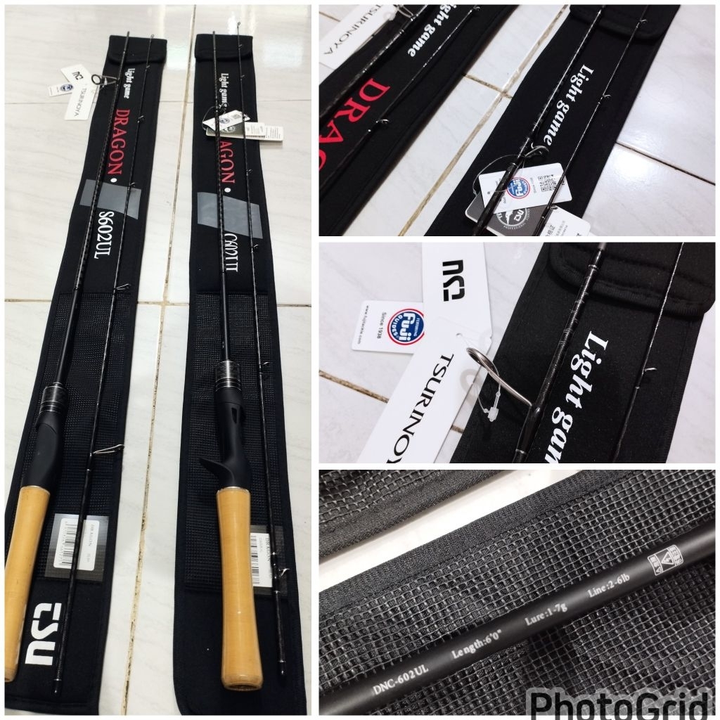 Joran Casting 2-6 lb Light Game Tsurinoya Dragon Spining dan Bc