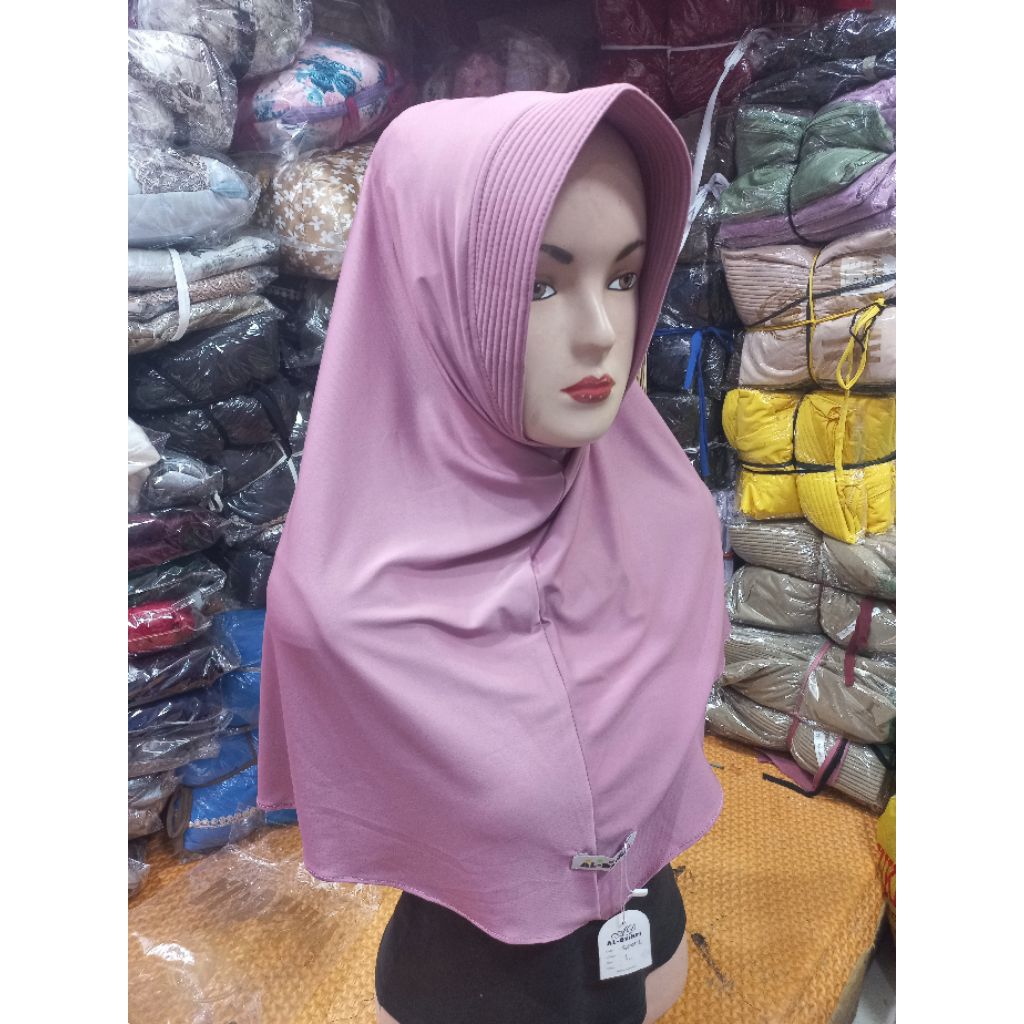 jilbab sport ukuran L/hijab SD.SMP.SMA./jilbab sekolah.