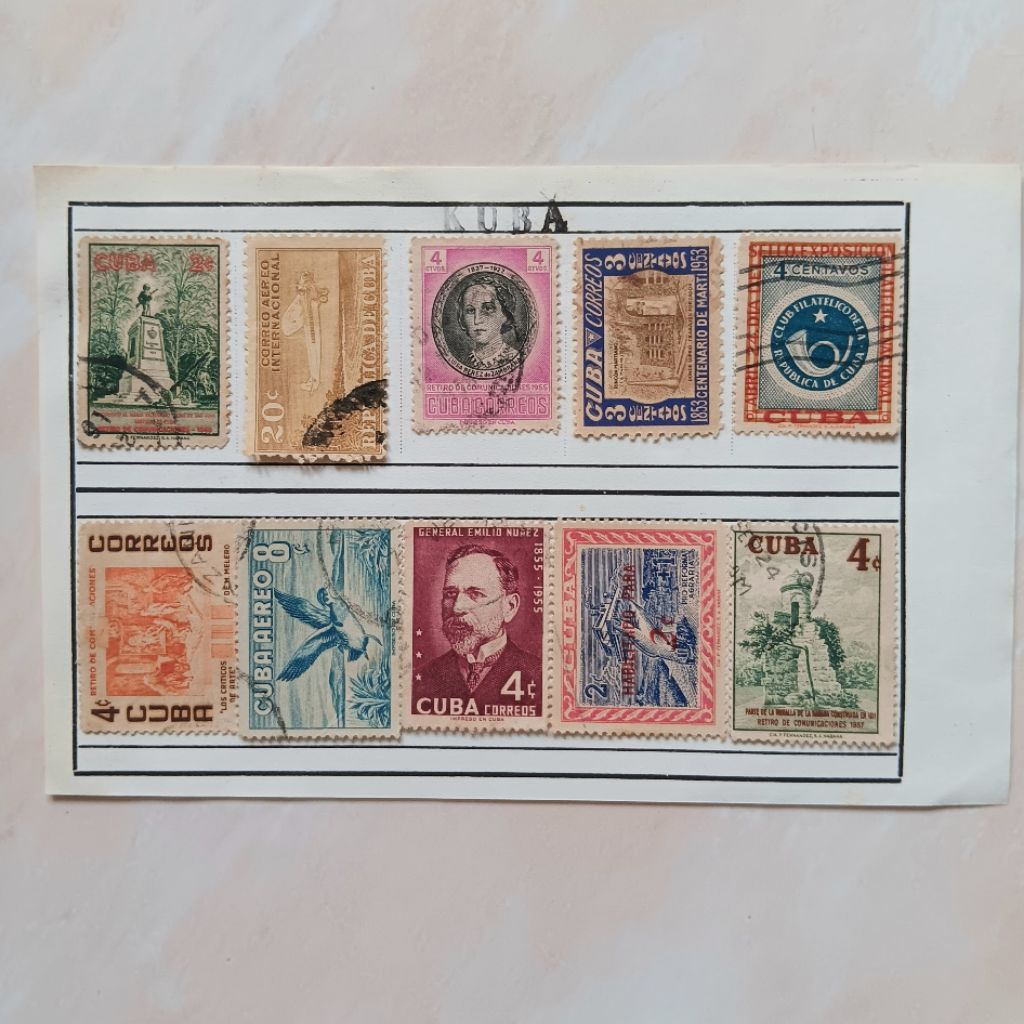 

Perangko Kuba Seri & Tahun Mix Set 10 pcs Used (Folder)