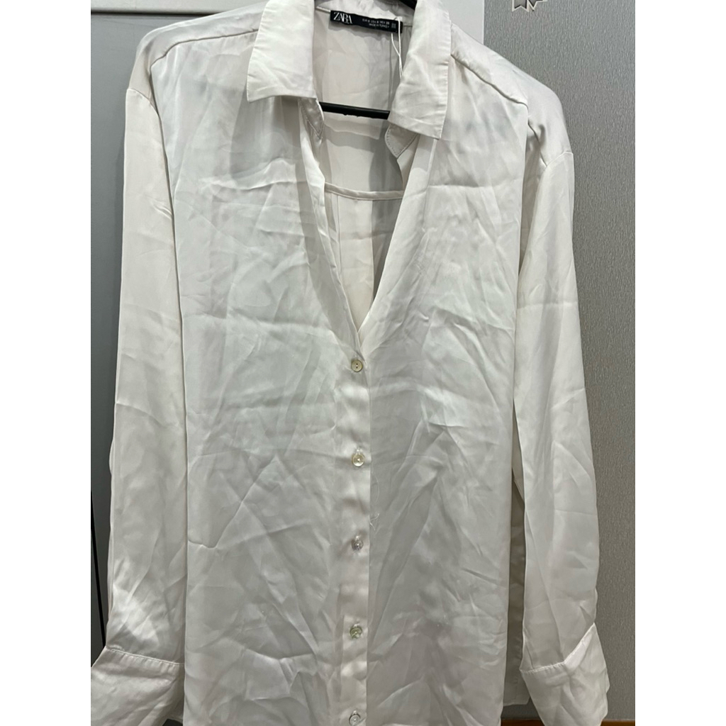 kemeja satin Zara original