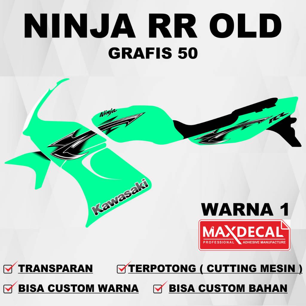 Stiker Ninja RR Old 150 / Striping Ninja RR Old 150 / Sticker Striping Decal Ninja RR Old Ninja ZR 1