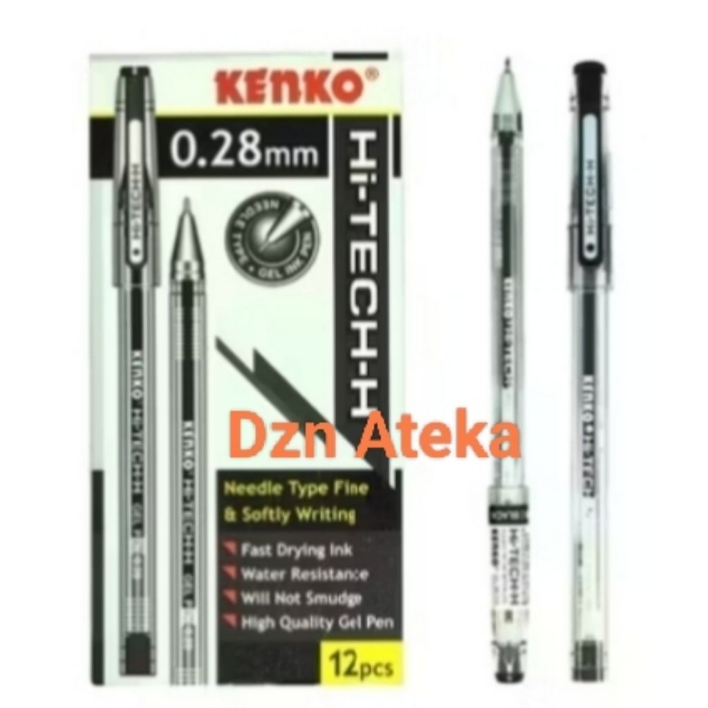 

Bolpen Kenko Hi-tech H 0.28 mm warna Hitam dan Biru