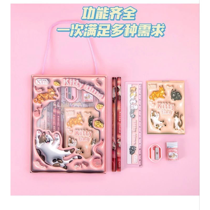 

Pensil Set Sekolah Alat Tulis Kotak isi 6 pcs Karakter Lucu