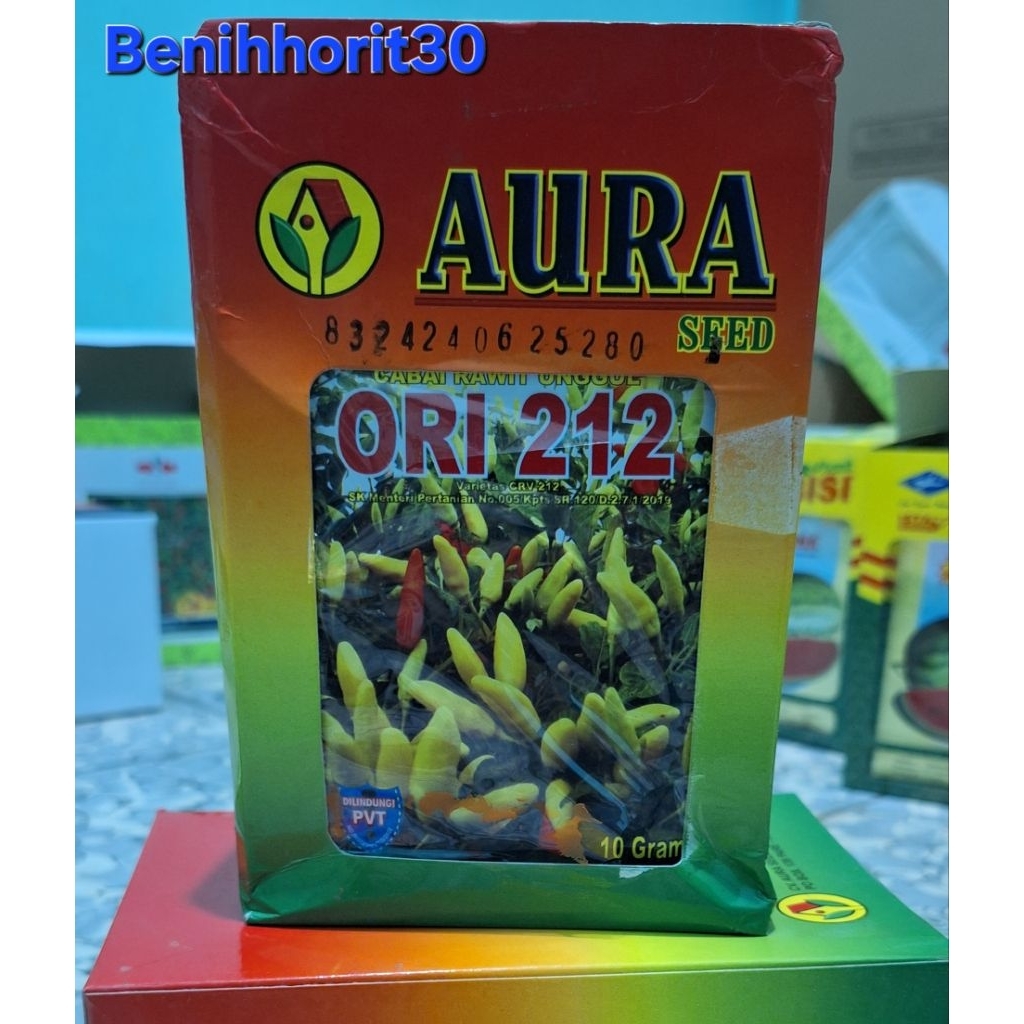 1 Kotak/25 Bungkus Benih Cabe ORI 212 isi 10 gram