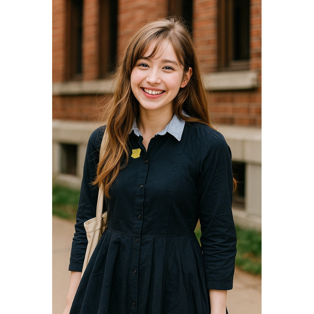 Korean Babydoll Black Mini Dress