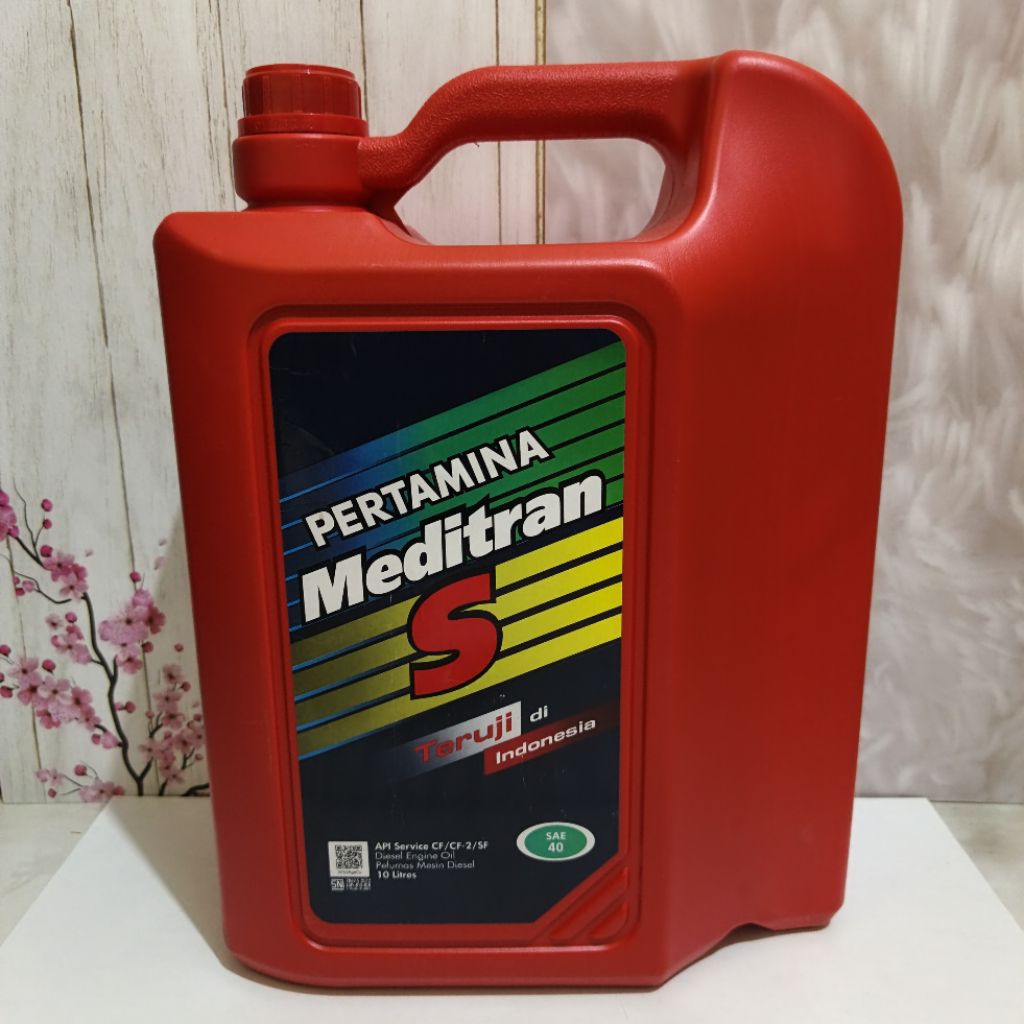 OLI MESIN DIESEL MEDITRAN S 10 LITER SAE 40 OLI PELUMAS MESIN DIESEL
