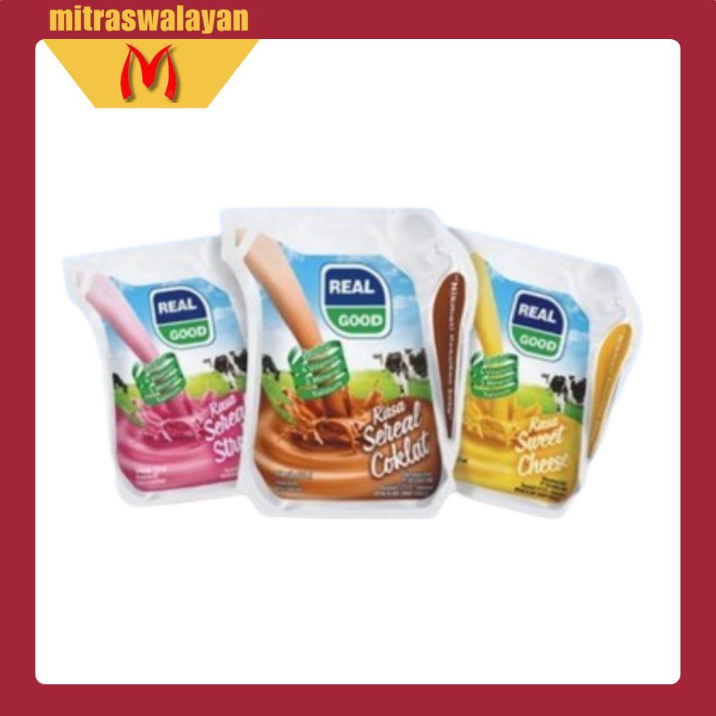 

REAL GOOD Susu UHT Kemasan Pouch 3 x 125 ml