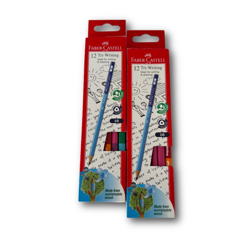 

Pensil tulis kayu 2B Faber castell