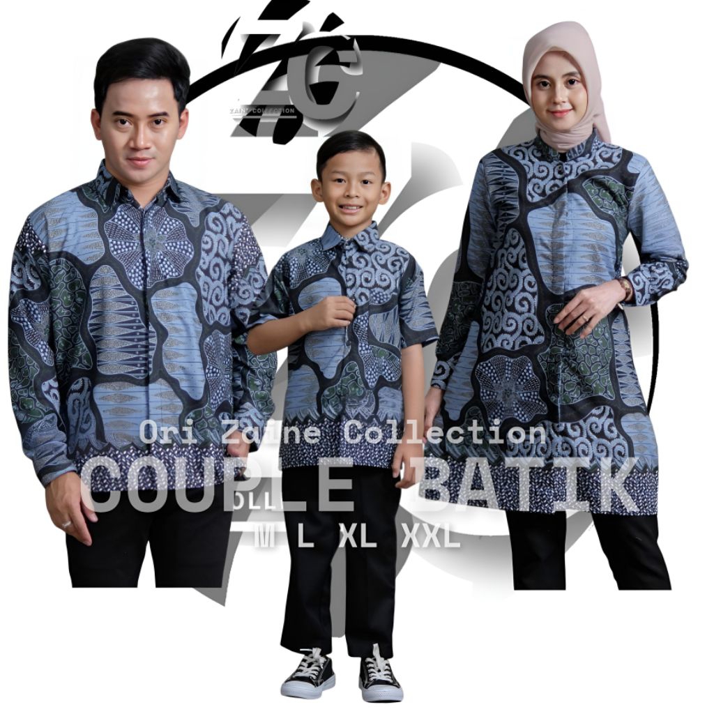 RAKABUMI | BAJU BATIK COUPLE KELUARGA | COUPLE AYAH IBU DAN ANAK LAKI-LAKI