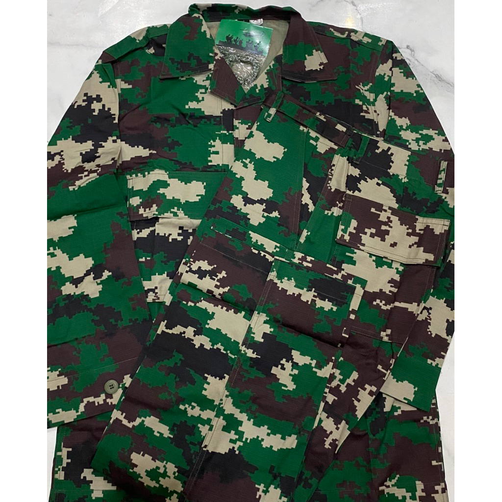 SATU STEL BAJU PDL RAIDER SRITEX ORIGINAL JATAH TNI TAHUN 2021/2022/2023