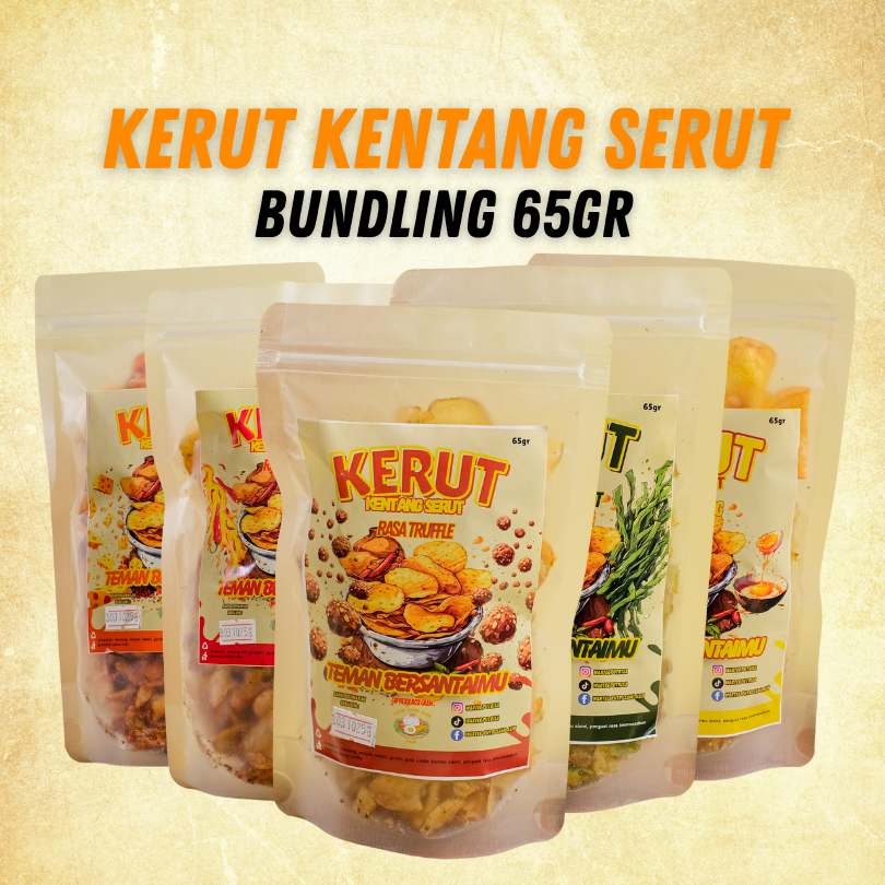 

BUNDLING KERUT KENTANG SERUT ISI 5 VARIAN RASA BY PUTRI SAMI ASIH FOOD @65gram