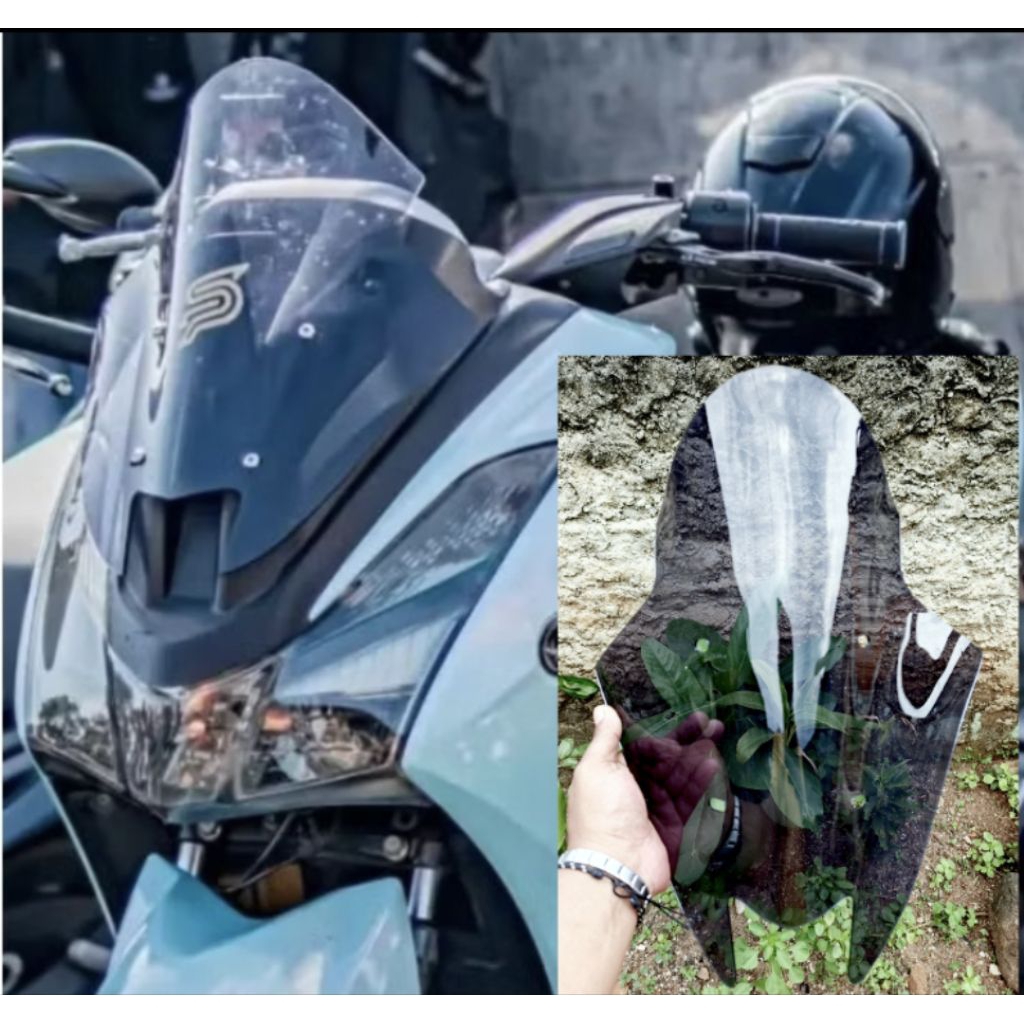 WINDSHIELD VISOR YAMAHA LEXI MODEL JENONG GANTENG