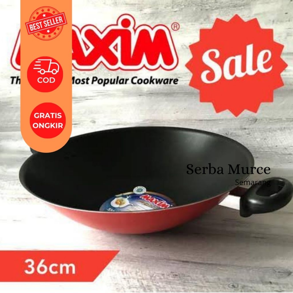 Wajan MAXIM Anti Lengket Ukuran 36cm