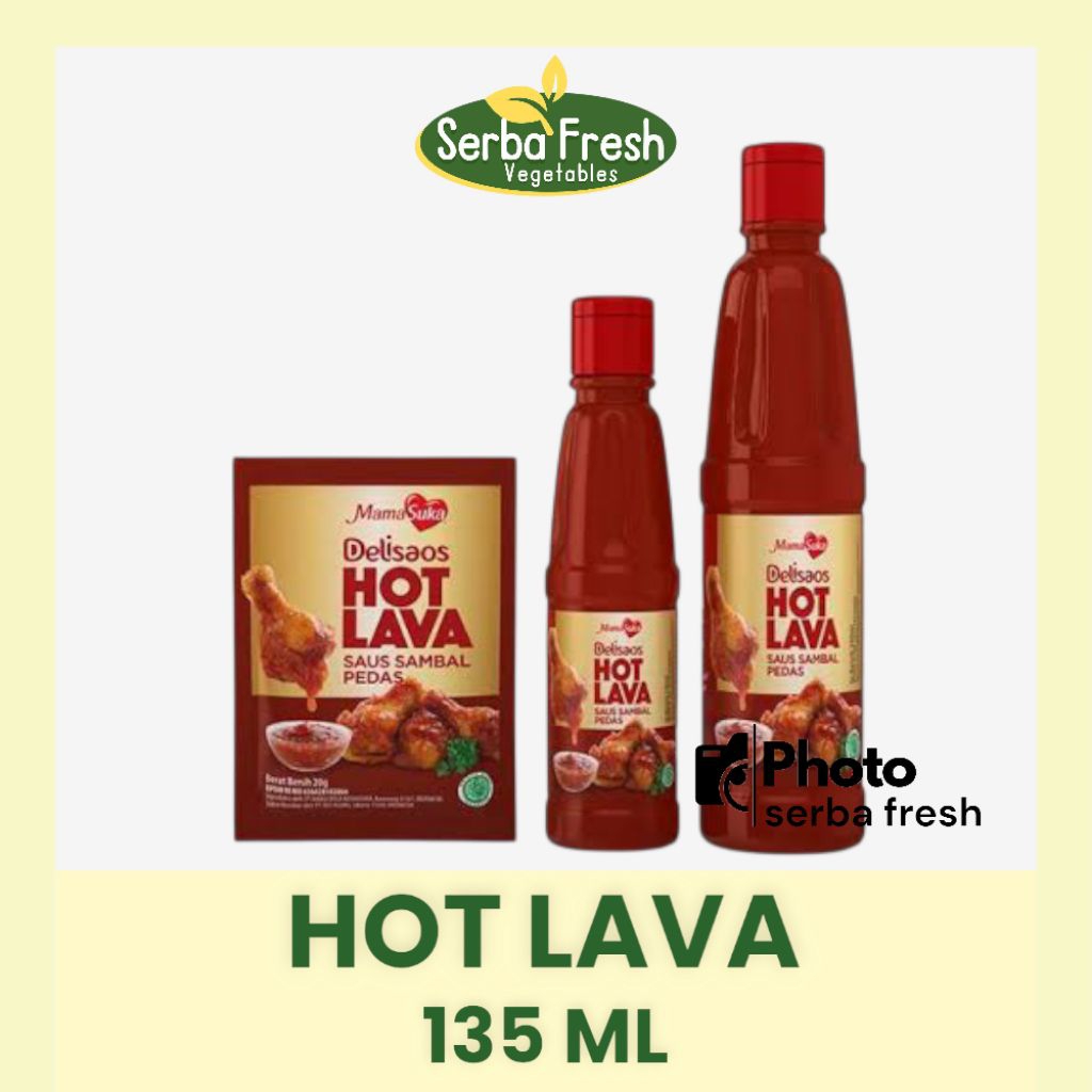 

HOT LAVA DELISAOS MAMASUKA BOTOL | 135ML | SERBA FRESH
