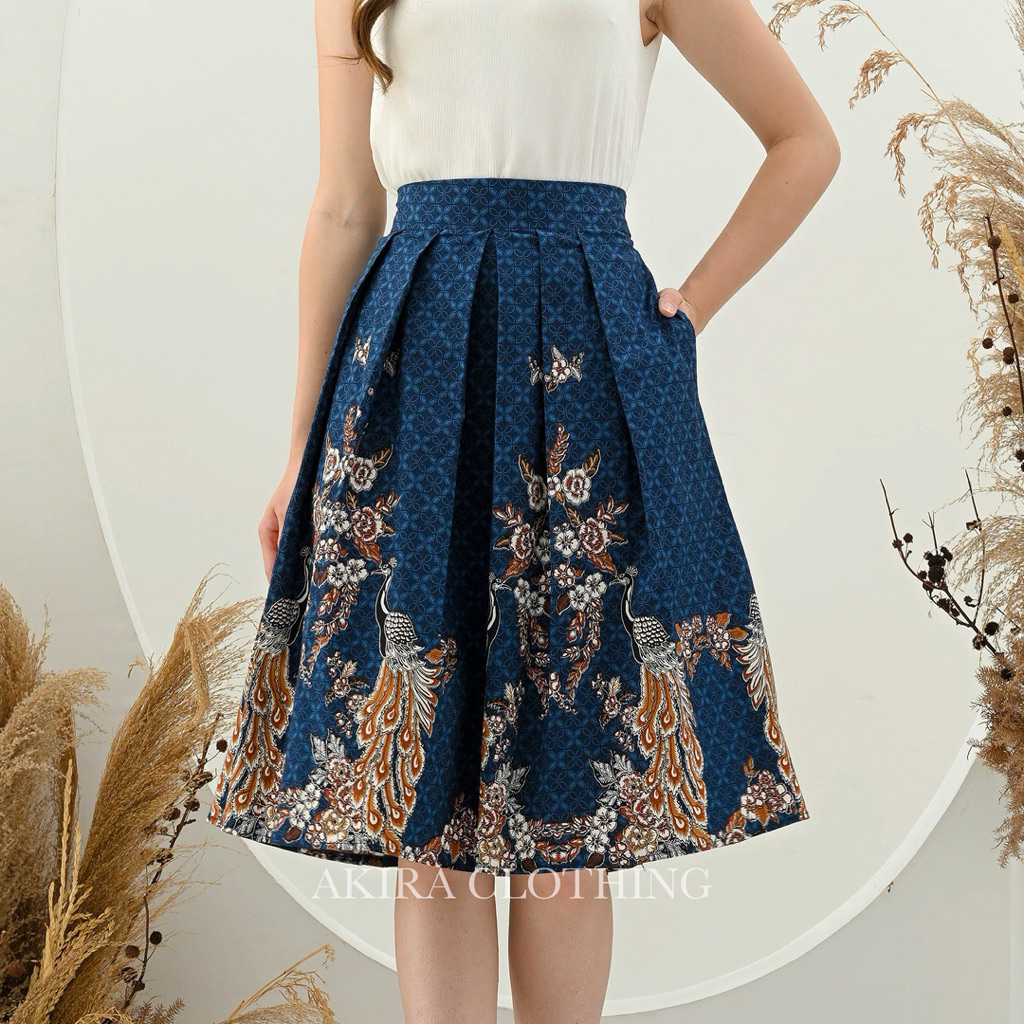 Rok Batik Wanita Modern Mia - Batik Couple - Batik Seragam - Unik - Dress Batik - Batik Seragam - Ba
