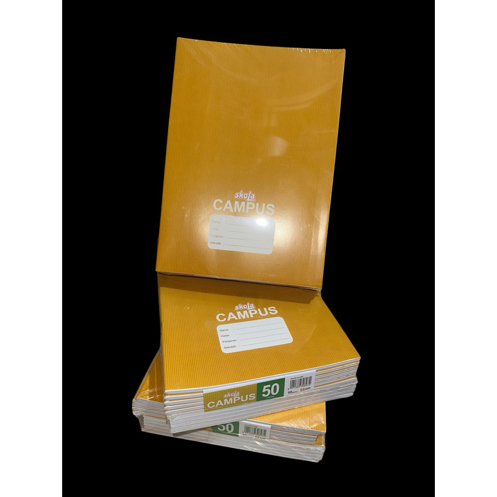 

Buku Ukuran Kampus Model Sampul Craft Sekola isi 50 lembar 1 Pack Isi 10 Buku