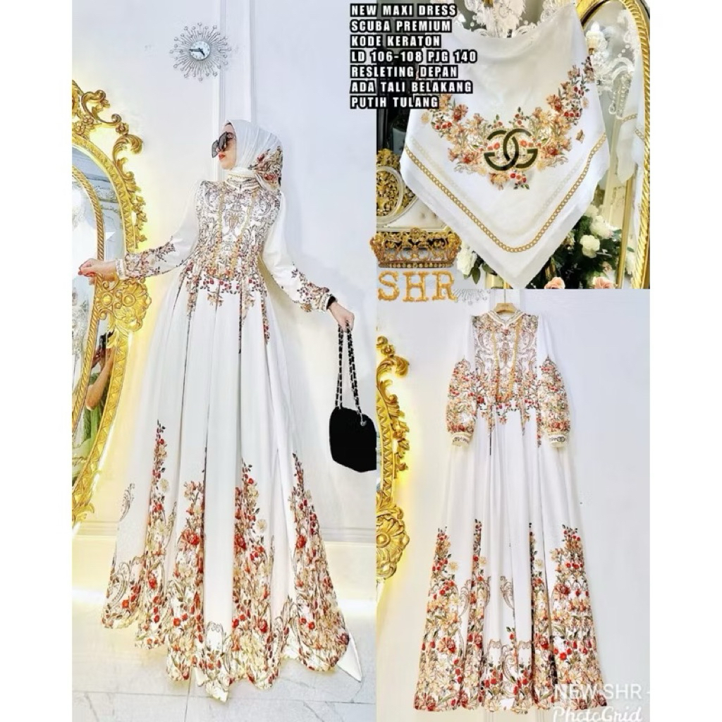 VANIA DRESS SCUBA PREMIUM ORIGINAL SHR GOOD QUALITY