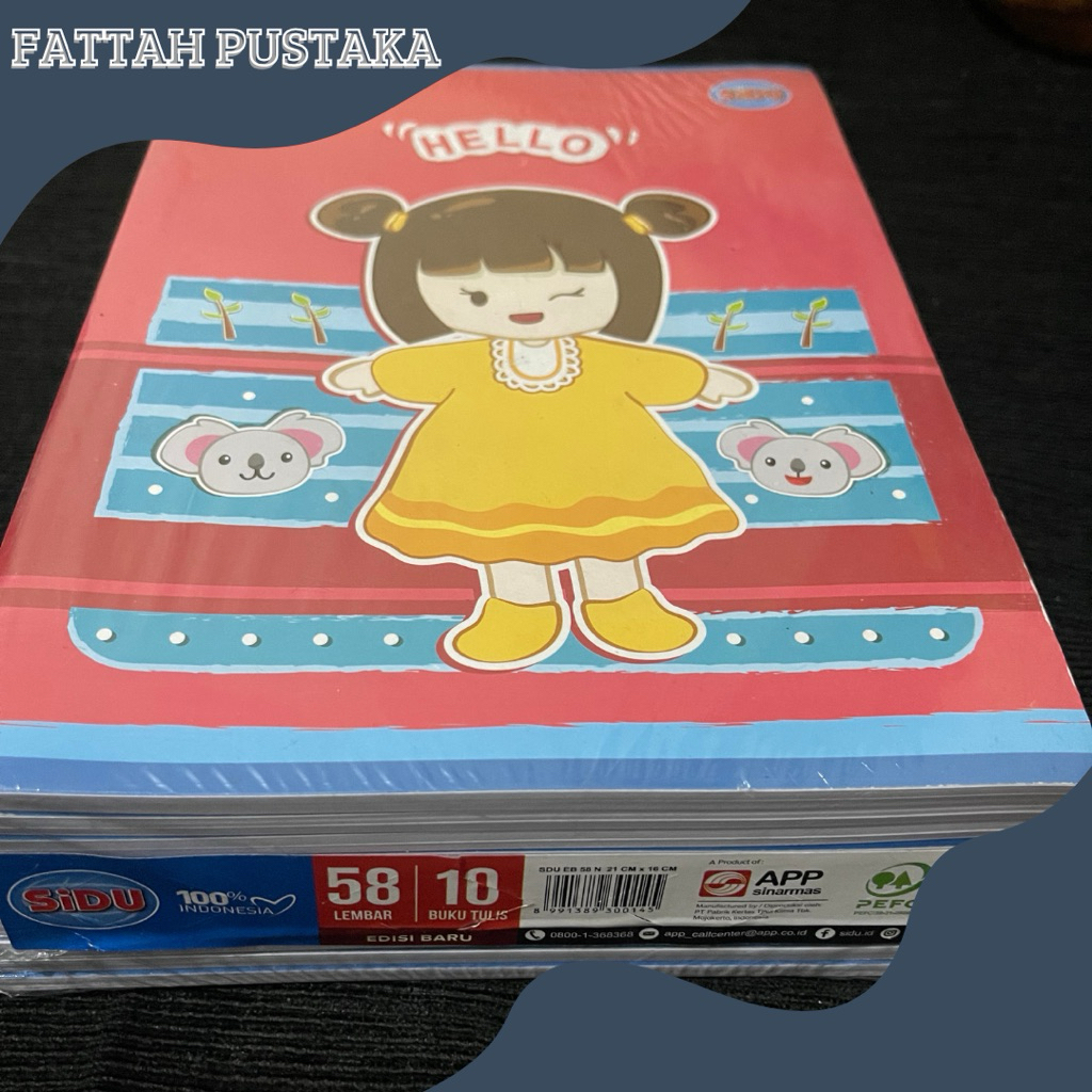 

BUKU SIDU 58 LEMBAR / 10 PAK / BUKU TULIS