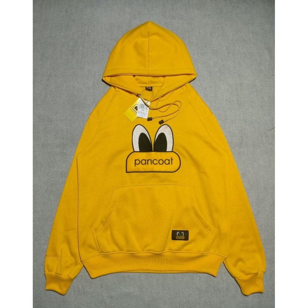HOODIE PANCOAT KUNING BORDER