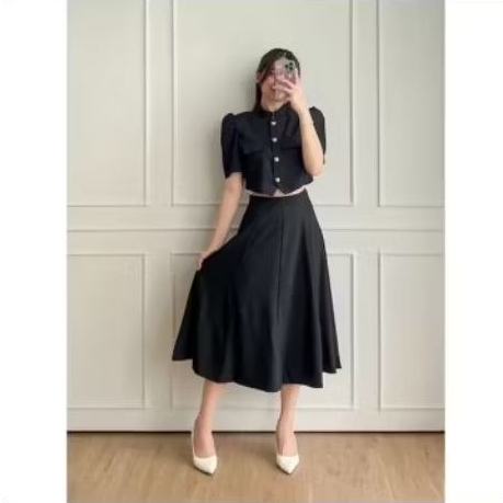 ❤️One set dress korean Fuji rachel venya Satu Set Dress Korea