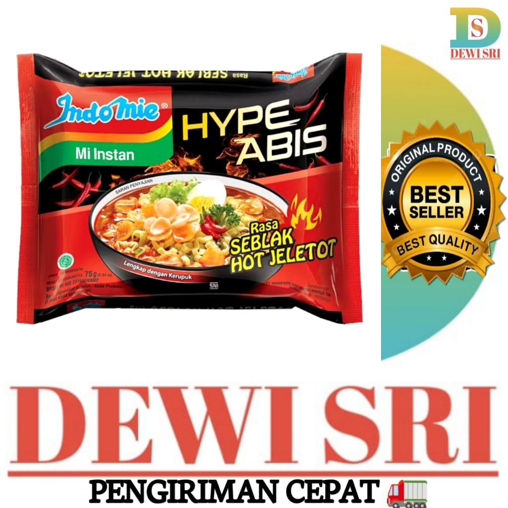 

Indomie Seblak Hot Jeletot 1Pcs (Mie Instant)