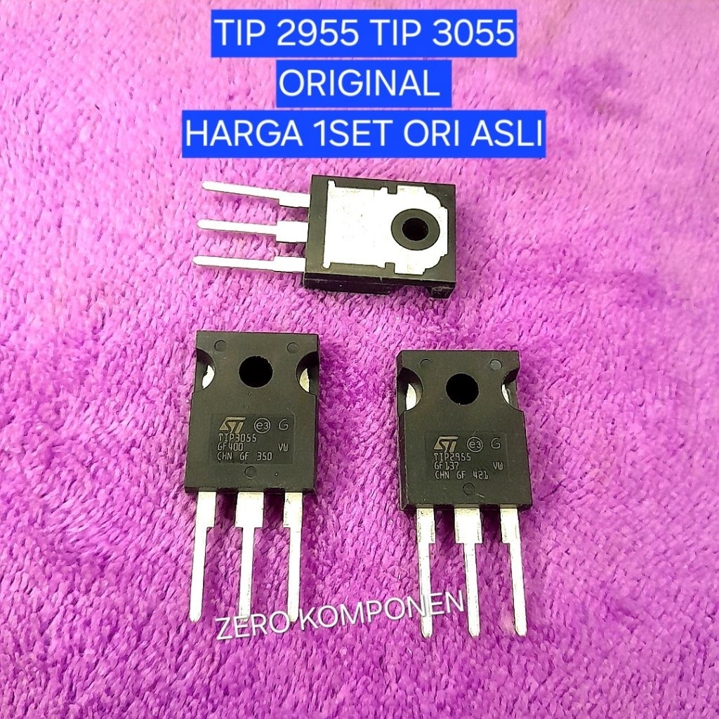 TRANSISTOR TIP 2955 TIP 3055 ORIGINAL ST