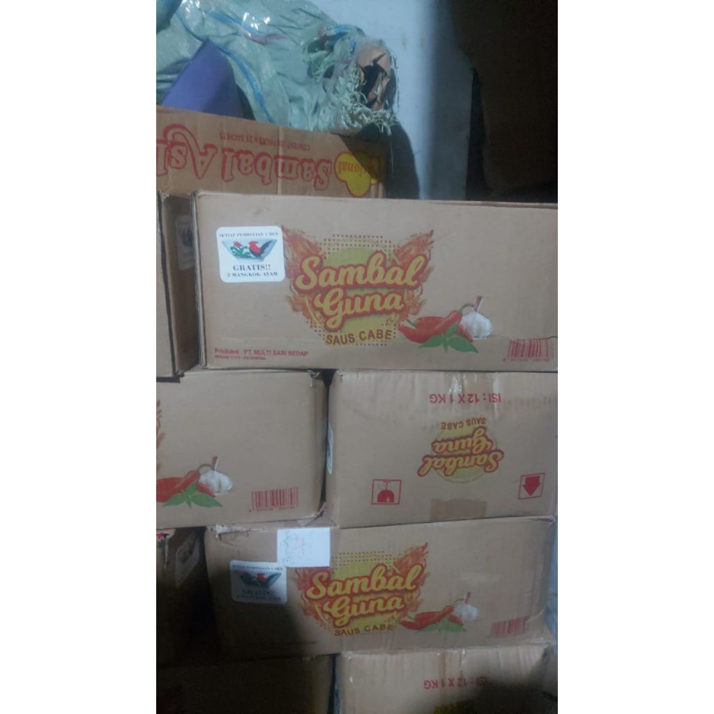 

Saus sambal guna refil satu dus isi 12