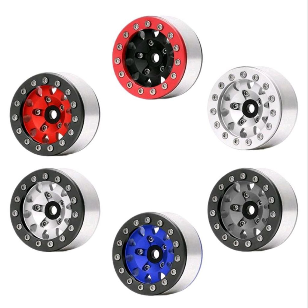 4pcs Metal Velg Beadlock velg 1.55  Rc Axial scx10 LC70 LC80 D110 D90 1/10 Mn128 1/12