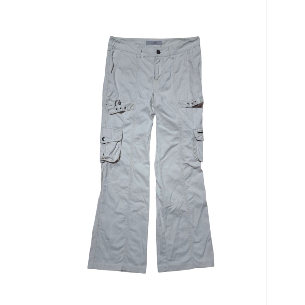 Celana Cargo bootcut pants y2k