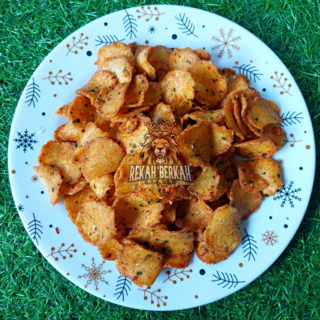 

Basreng pedas daun jeruk bumbu cikruh 500 gram