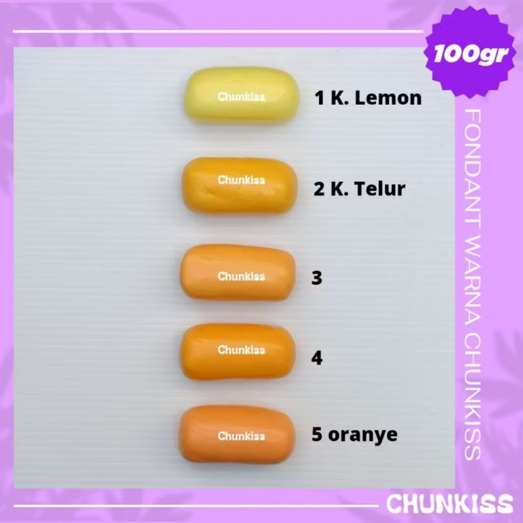 

FONDANT WARNA 100 GRAM SHADE OF YELLOW - HALAL SIAP PAKAI