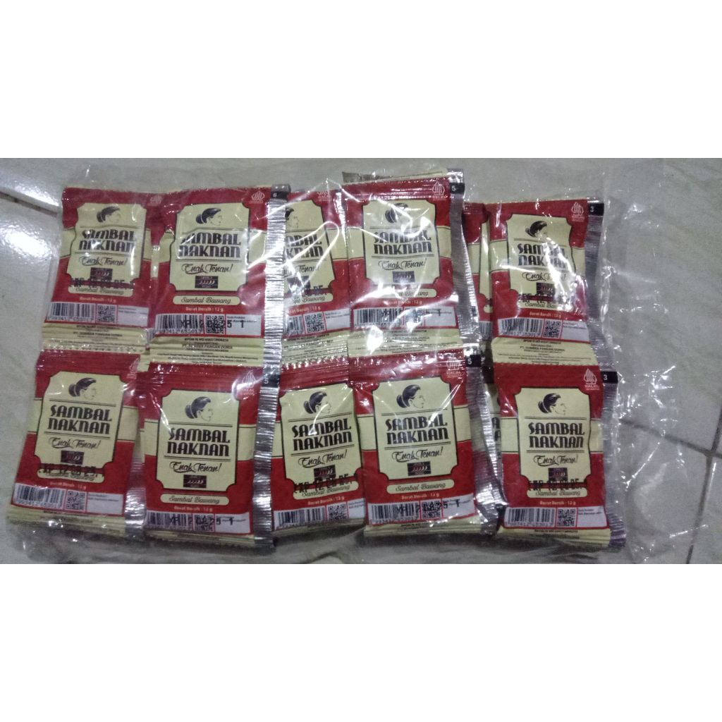 

sambal naknan sachet 1 pack isi 50 pcs harga promo