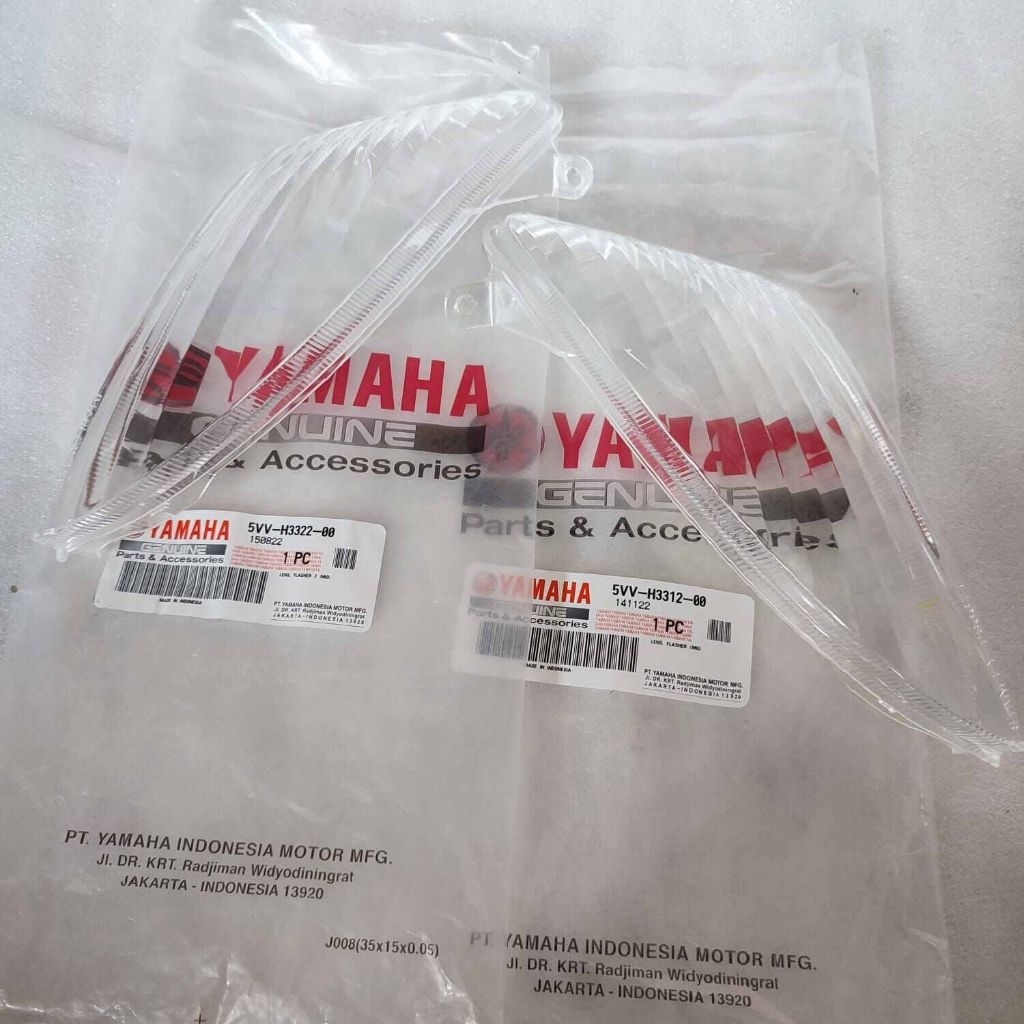 100%ORI Lens Flasher/Mika Lampu Sen Depan Kanan Kiri Mio Sporty/Lama 5VV-H3322-00 5VV-H3312-00