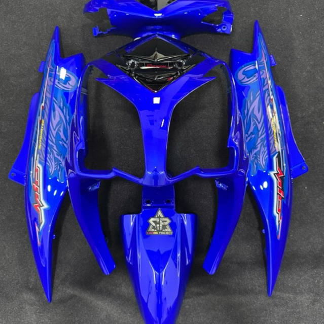 Cat candy bright blue PU