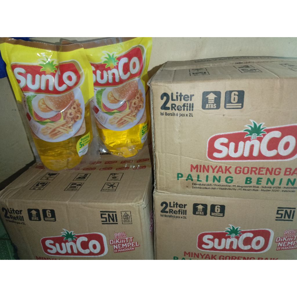

minyak sunco murah 2 liter minyak sunco 1 dus