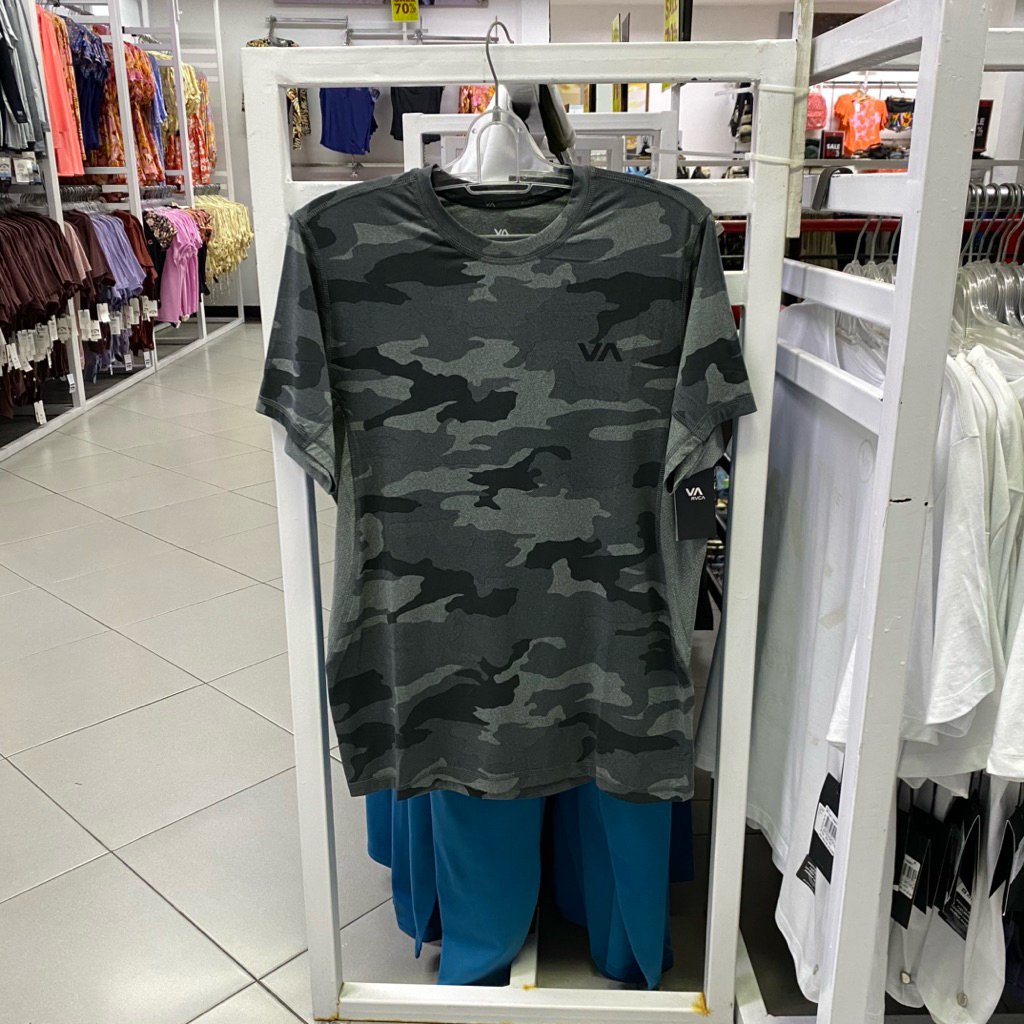 Kaos RVCA Jersey Sport Vent Camel Grey Original