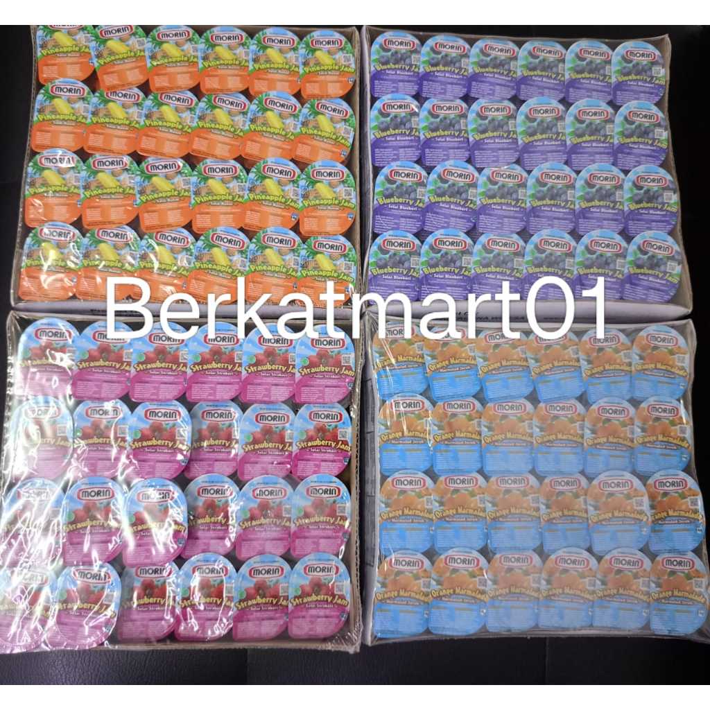 

Morin MINI 1 PAK Isi 48 Pcs x 14gr Portion Pack Selai Buah