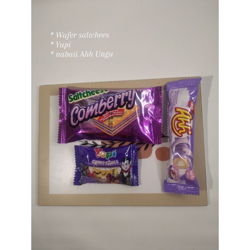 

Mini Gift Snack Tema Ungu