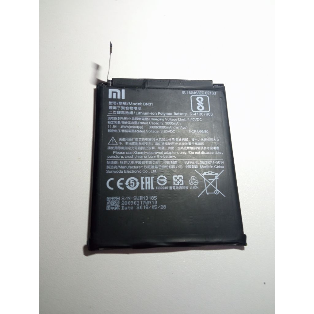 Baterai Xiaomi REDMI S2 (BN31) ORIGINAL COPOTAN