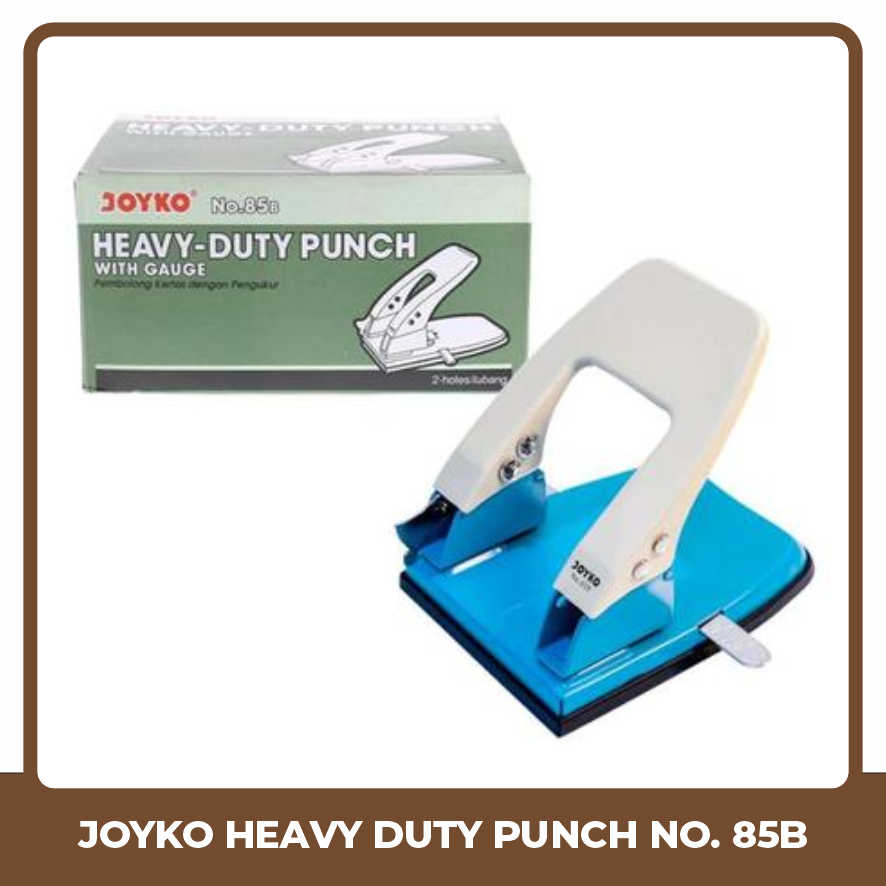 

UTB JOYKO Heavy Duty Punch With Gauge No. 85B Plong Kertas - Biru