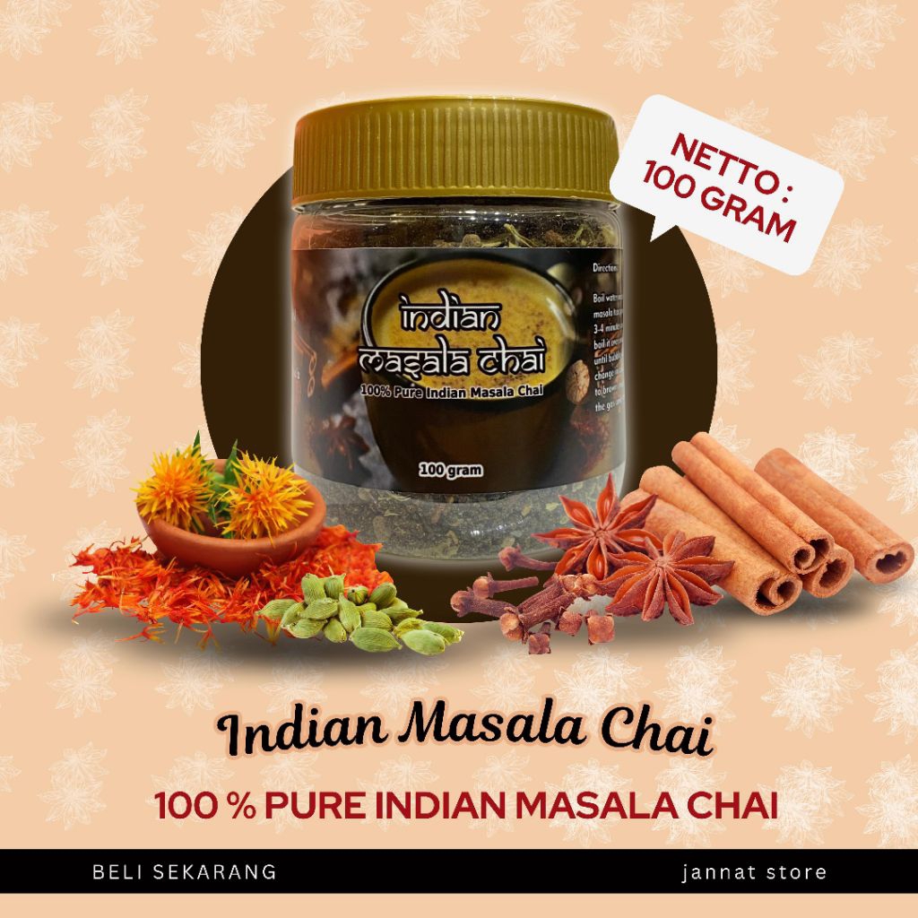 

INDIAN MASALA TEA /TEH REMPAH INDIA 100G /TEH INDIA