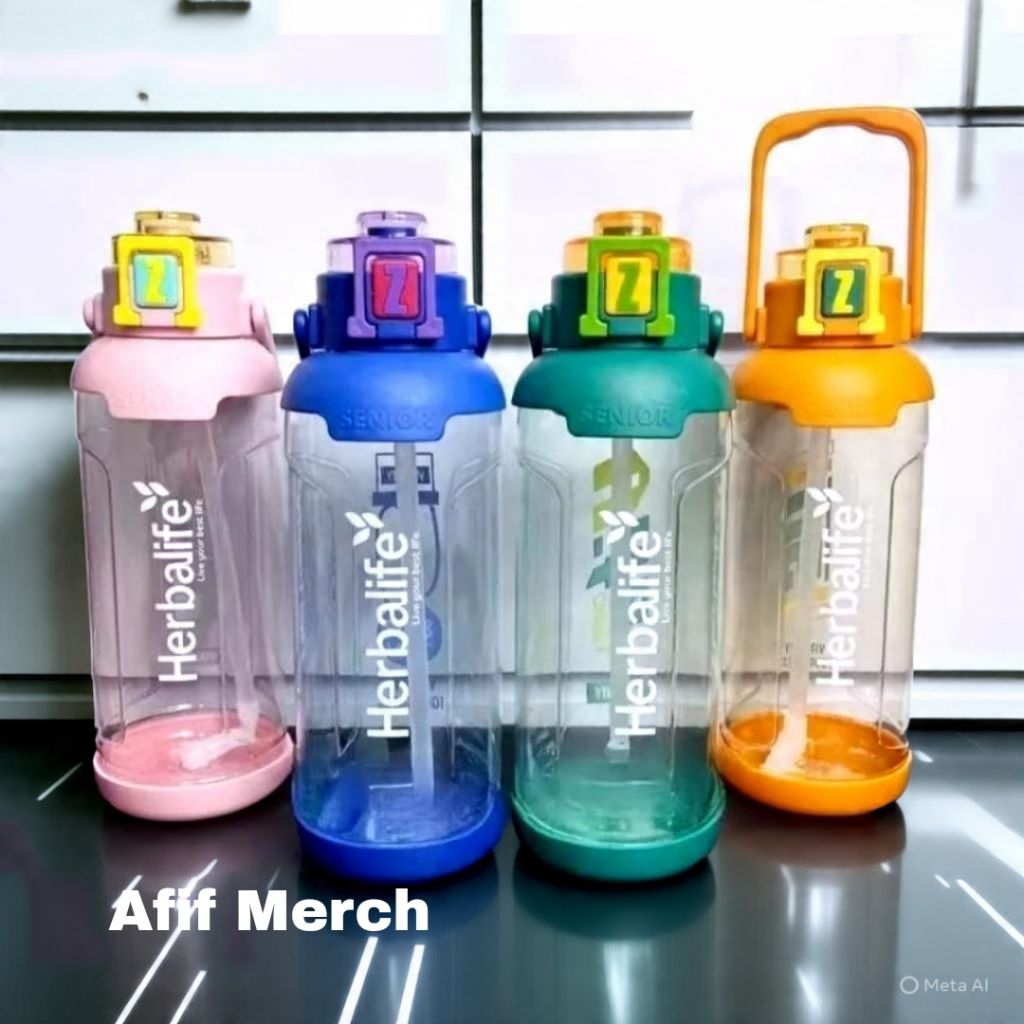 Botol minum herbal*fe 2 liter bpa free tahan panas